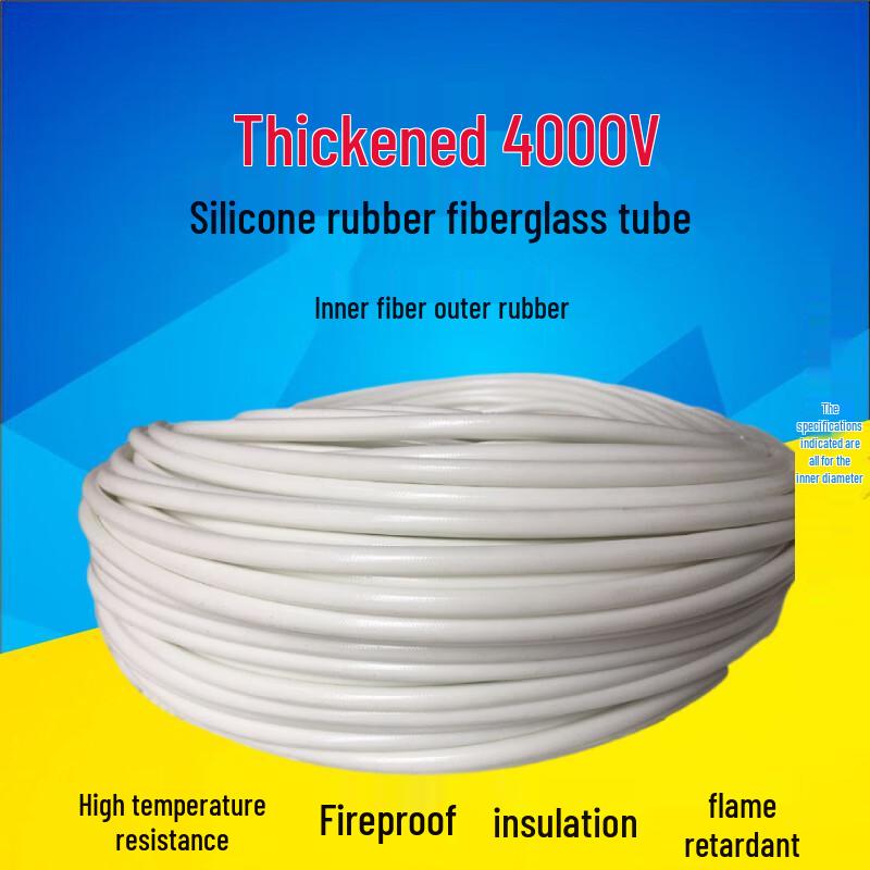 

High Voltage High Temperature Insulating Silicone Rubber Fiberglass Sleeving
