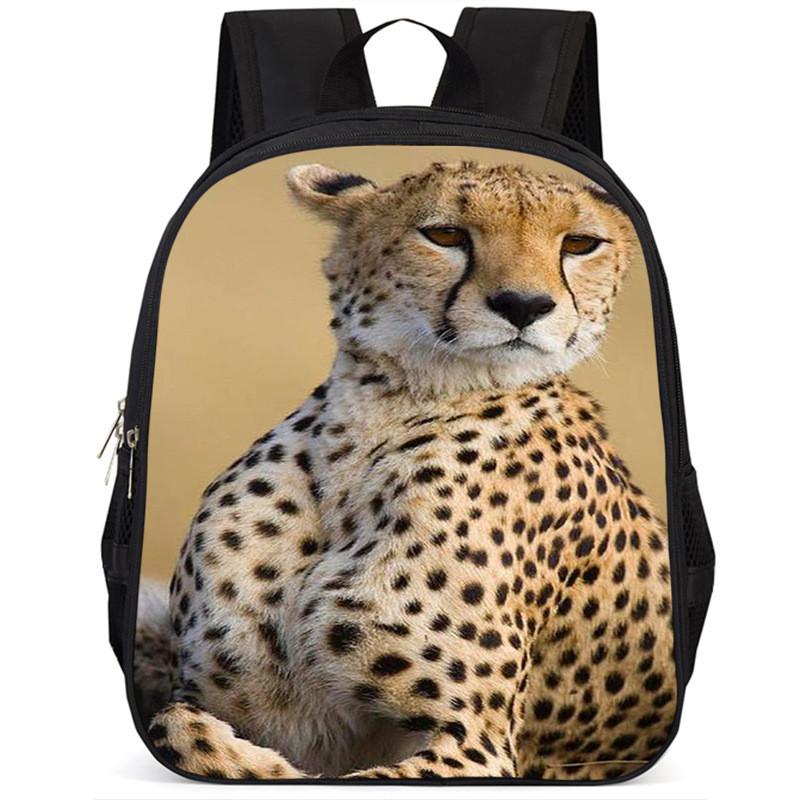 Spacious And Lightweight 15-inch 3d Leopard Backpack For School Kids