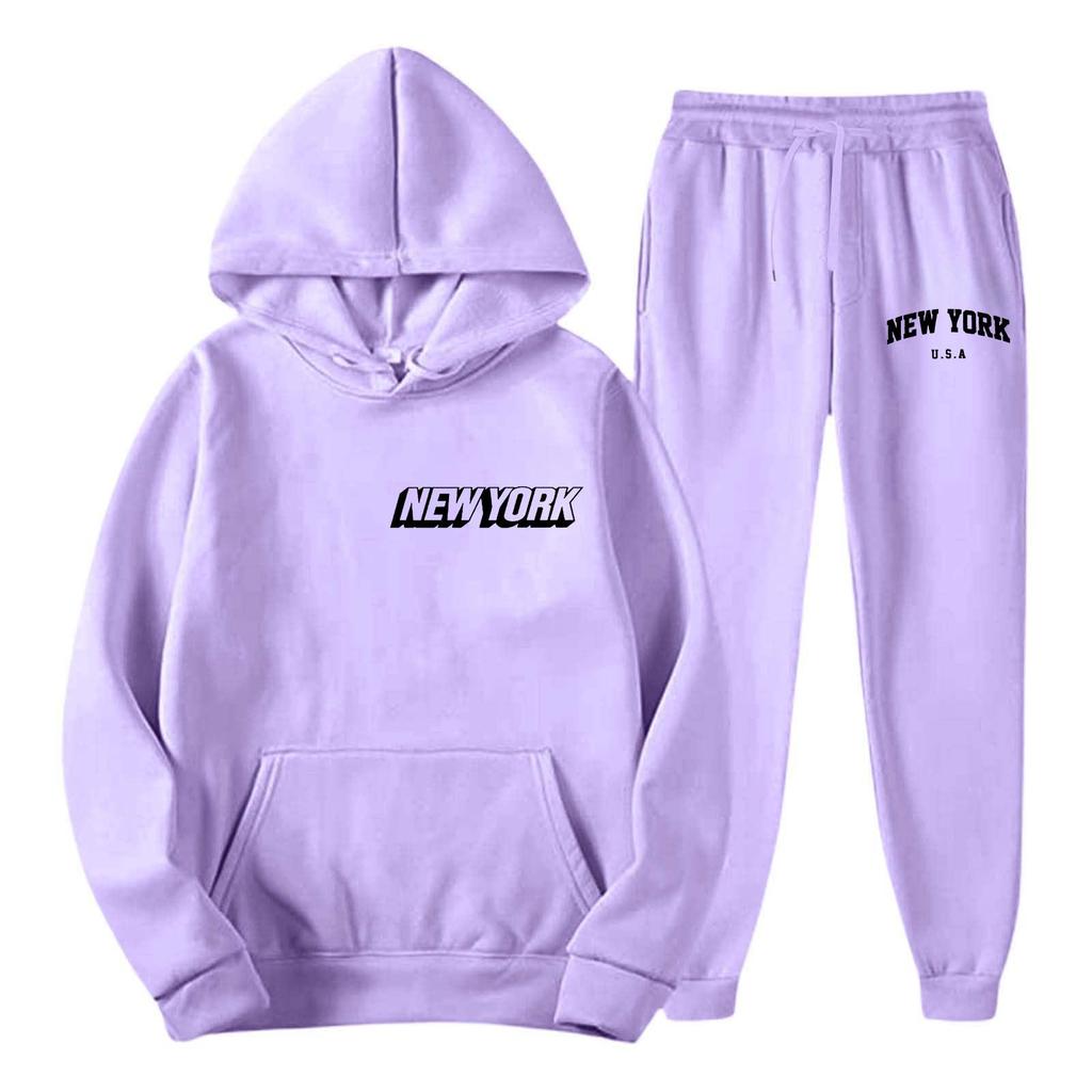 2026 Fall/Winter New Casual Printed Hoodie & Pants Set