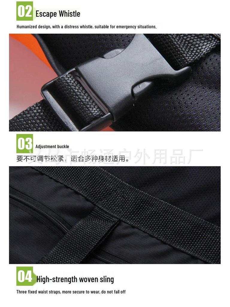 Protackle Multi-Pocket Detachable High Buoyancy Fishing Vest for Adults