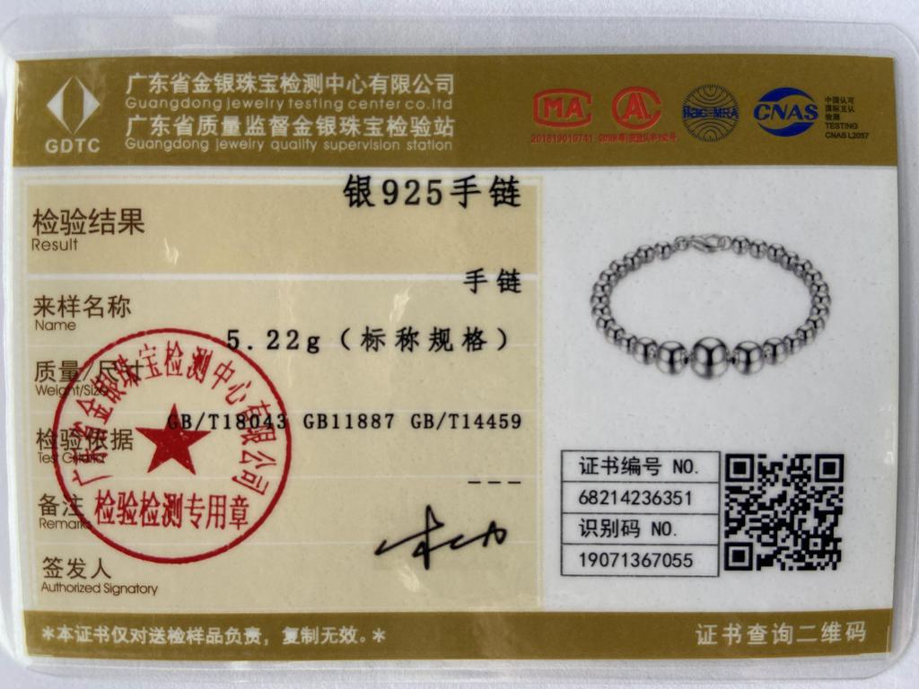 Bracelet de Charms en Argent Sterling 925 Bijoux de Mariage