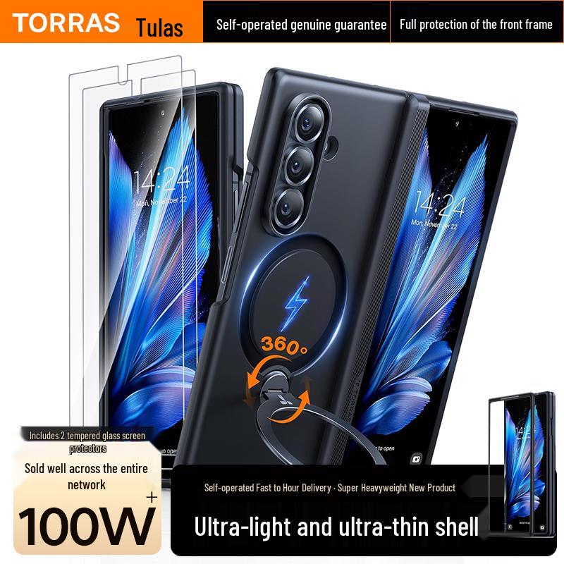 TORRAS Ultradünne magnetische Scharnier-Pivot-Hülle für Samsung Z Fold7