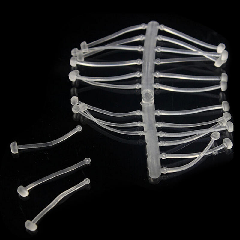 240Pcs Clear Hair Rig Fishing Boilie Stops Dumbell Bait Rig Carp Stops