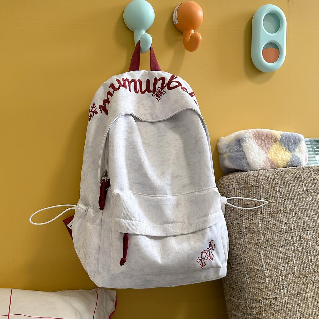 Schoolbag high texture 1011 new Korean version Mori backpack simple versatile junior high school students large capacity computer backpack
