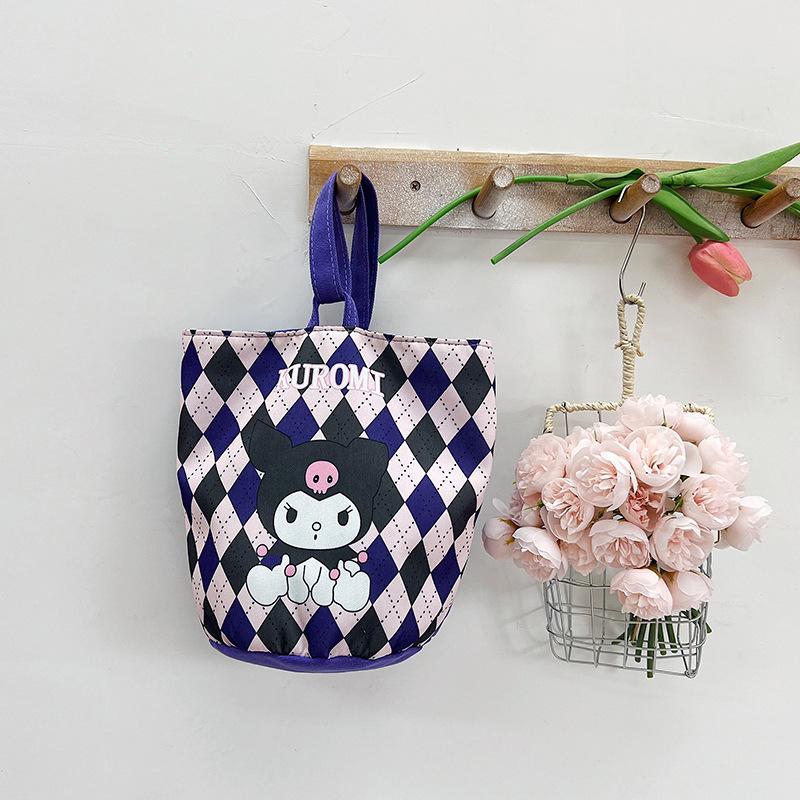 

2025 новая модная холщовая сумка большой вместимости сумка-ведро сумка-тоут мультяшная рабочая сумка для мелочей детская сумочка average size