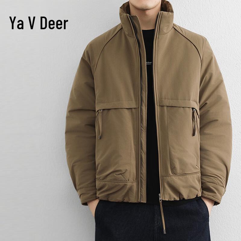 Yalu Men s 2025 Fall/Winter Stand-Up Collar Padded Jacket 3XL