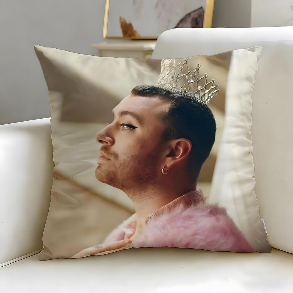 Popular Singer Sam Smith Cushion Cover Soft  EasyWash Pillow Case  Versatile for Couch Bed Travel and Office
