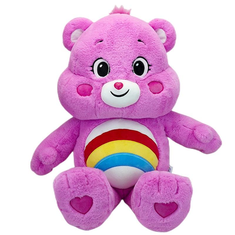 Rainbow Bear Plush Toy Colorful And Soft Carebears Stuffed Animal