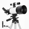 Astronomical Telescope, 70 Mm, 100X/50X/30X, 3 Eyepieces, 76 X 76 X 133 Cm, White