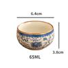 Ceramic Teacup Set 6pcs Kung Fu Tea Set Ru Kiln Qinghua Chinese Tea Table Tea Accessories