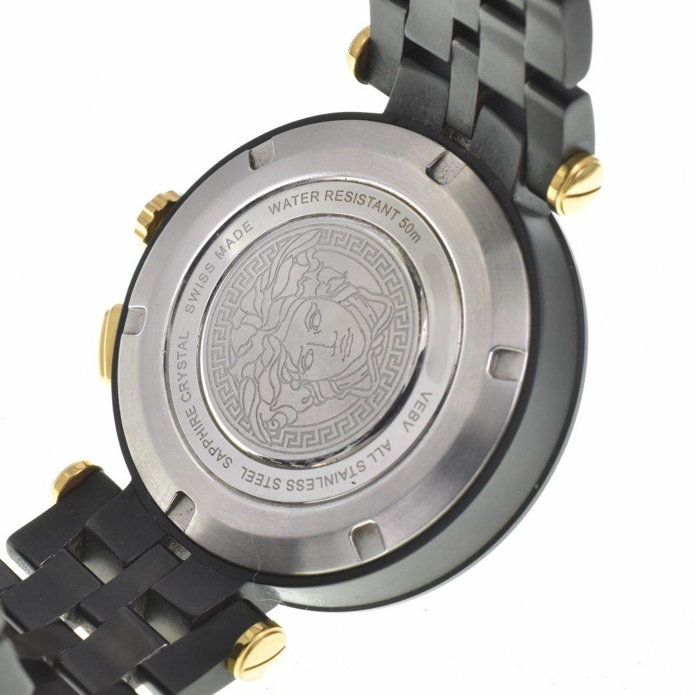 Used Lower Price Versace VERSACE VEBV00619 V Race Dual Time Chronograph Date Quartz Men's Good Product Box and Warranty Included #142818
