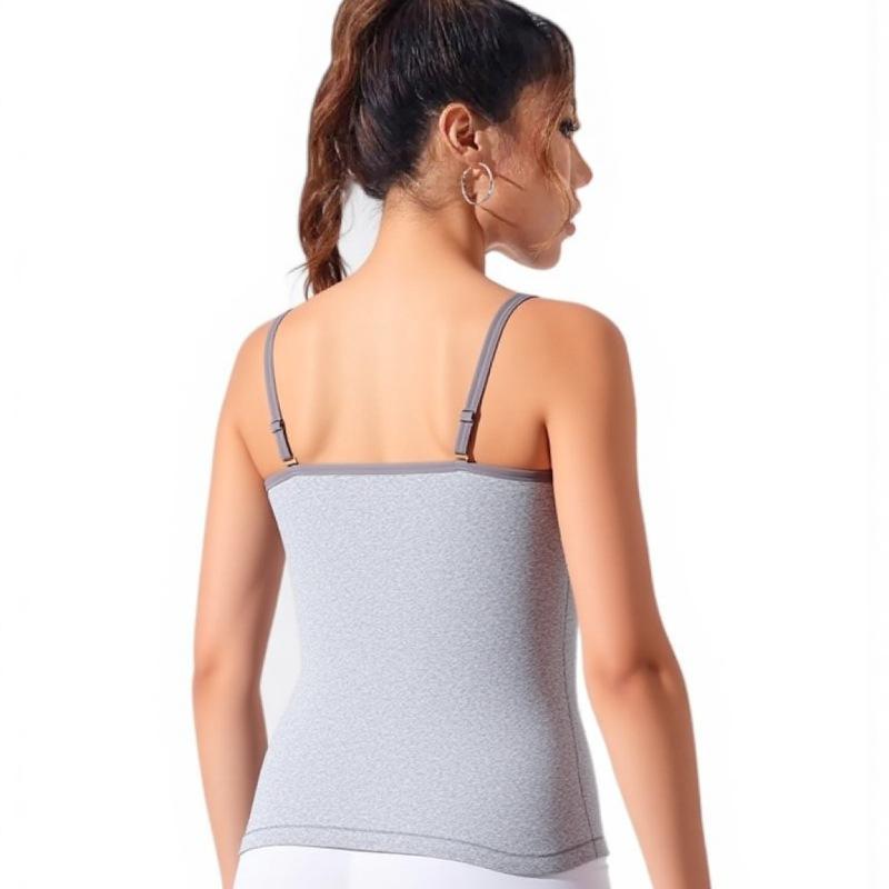 Women's Lace-Trimmed Camisole Top Slim-Fit Sports Bra Slimming Base Layer