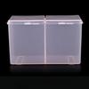 2Grids Nail Storage Box, Nail Polish Remover Pad Storage Container, Cosmetic Storage Box Organizer, Cotton Film Box, Suitable F