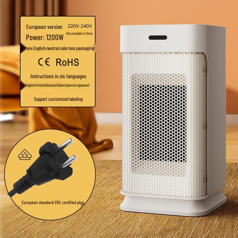 

Desktop Oscillating Timer Warm Air Blower, EU & US Standard: Rapid Heating Small Electric Heater