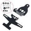 Tail Section Motorcycle Plate Bracket Rear Mount, License Plate Bracket with Slotted Holes and Plate Light Set for 250SR 450NK Rear Installation