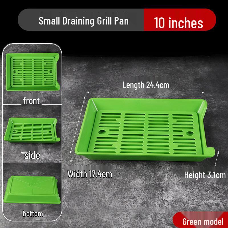 Plastic BBQ Skewer Display Plate Set with Drainer