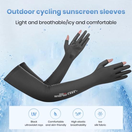 1 pár návleků na ruce s ochranou proti slunci odolné proti UV záření Prodyšné, super měkké elastické, chladivé, kompresní návleky na paži, prodyšné, letní rukavice
