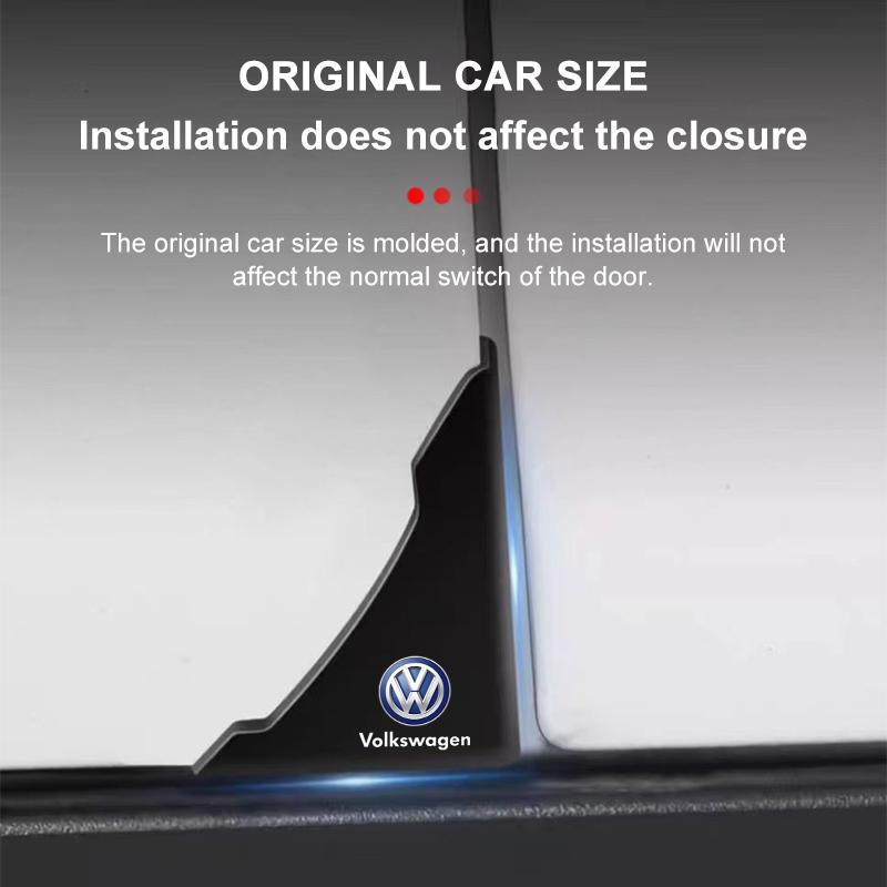 2Pcs Car Door Corner Cover Bumper Crash Anti-Scratch Protection Sticker For Volkswagen Golf-6 7 4 5 POLO Passat B5 B6 B7 T4 T5 Tiguan Jetta Gol