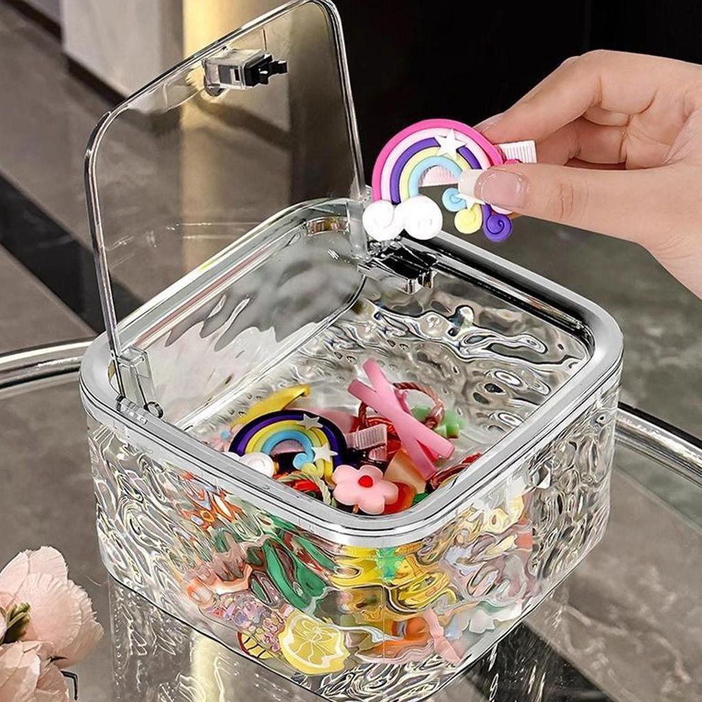 Storage Box Organizer Boxes Bathroom Accessories Jewelry Makeup Stationery for Headband, Bows, Cotton Swab Organization