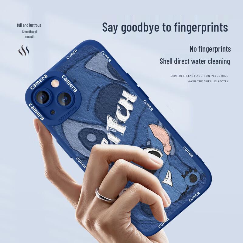 Cartoon Anti-Fall Soft Silicone iPhone Case with Full Lens Protection