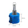 1Set 3590S Potentiometer Kit 100R 200R 500R 1K 2K 5K 10K 20K 50K 100K 3590 Wirewound Potentiometer with Knob