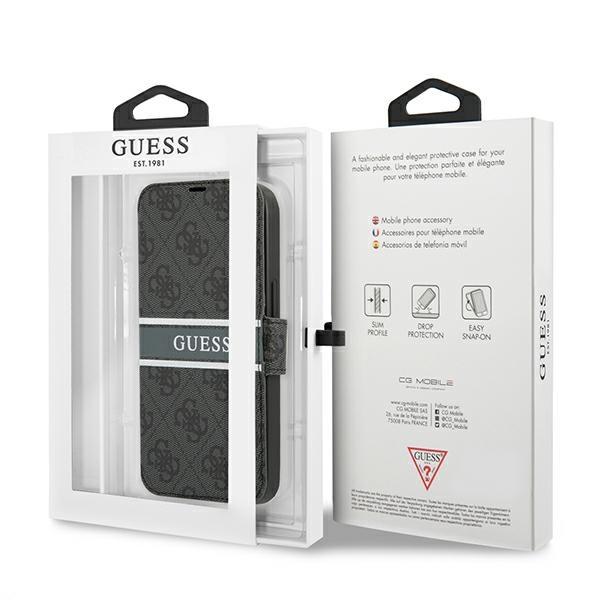 Guess Gubkp13S4Gdgr Iphone 13 Mini 5,4Grigio/Grey Book 4G Stripe