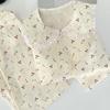 Spring Long-Sleeved Pajamas Women'S Thin Cloud Cotton Sweet Little Cherry Casual And Comfortable Loungewear Set