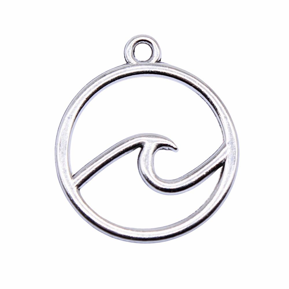 Berloques Pingentes Ondulados Gota de Água Espiral Materiais de Joalheria Infantil QC135