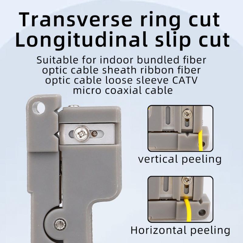 1Pc Fiber Bundle Stripper Fiber Optic Stripper 45-162 45-163 45-165 Coaxial Cable Stripper Optical Cable Slitter Wire Stripper