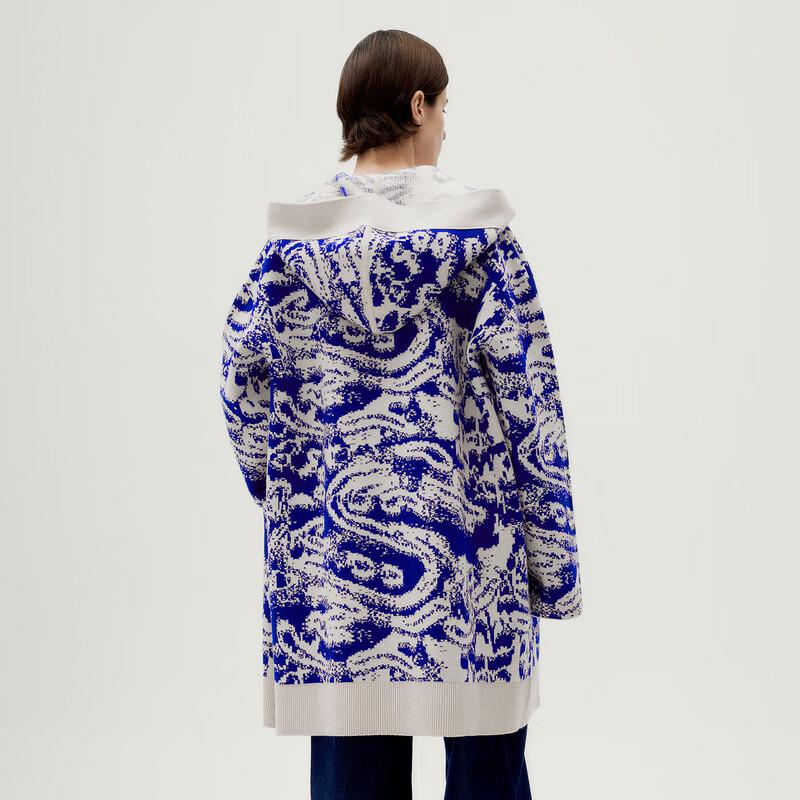 

LESS Cloud Dragon Hooded Knit Cardigan M