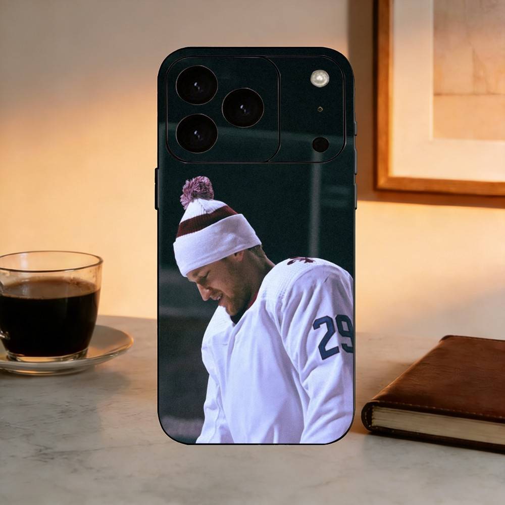 Coque de téléphone pour joueur de hockey Nathan MacKinnon en silicone souple pour iPhone 17 16 15 14 13 12 11 X XR Plus Pro Max Plus