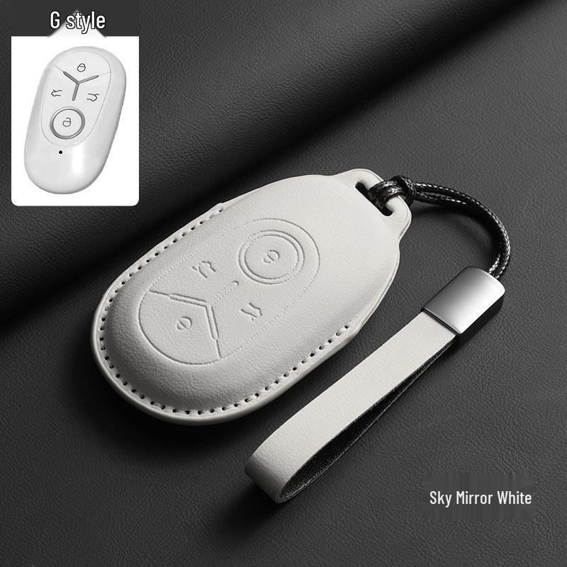 Geely Star Wish Key Cover - Original Color Remote Protective Case with Key Ring and Bag, Car Accessory