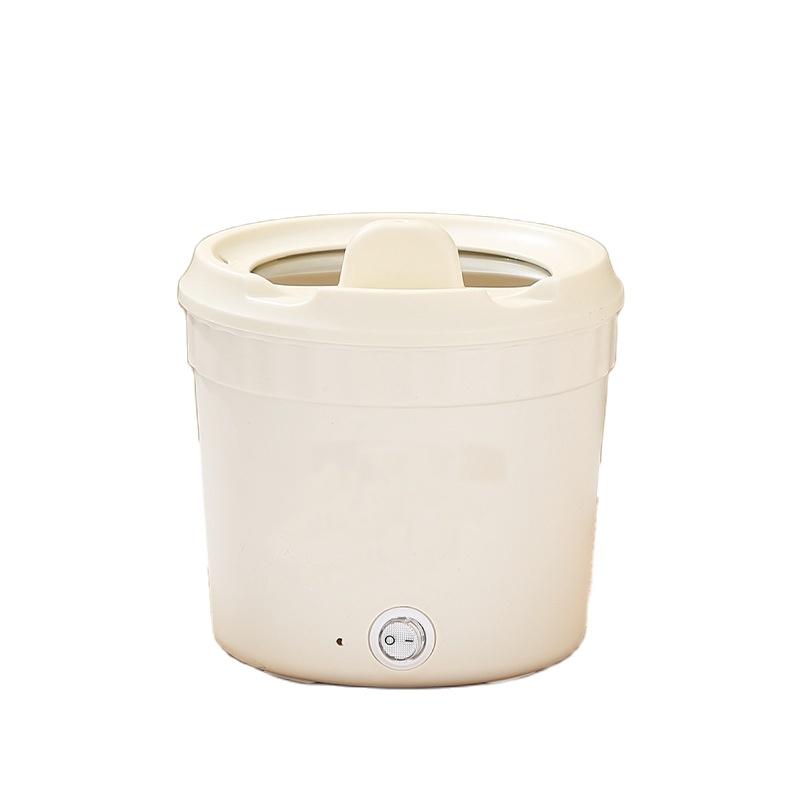 Многофункциональная мини-электрическая плита, кастрюля для приготовления пищи, мини-фондюшница, супница, нагреватель с антипригарным покрытием, электрическая кастрюля для фондю белый