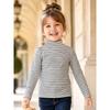 Girl T Shirt With Stripes For Autumn Kids Fashion Casual Wear