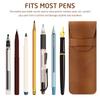 PU Leather Flip-top Pen Case High-end Pen Protection Cover for Large-capacity Double-ended Pen Set