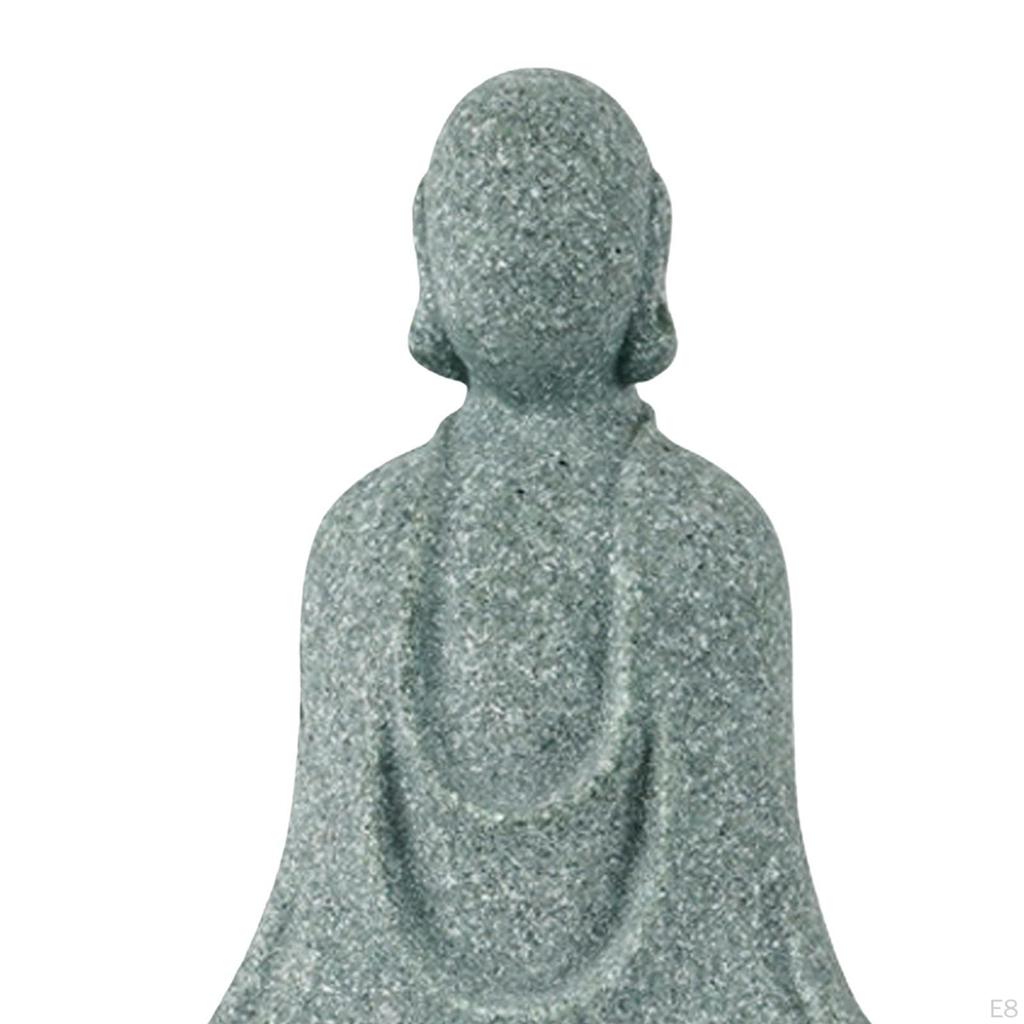 Aquarium Meditierender Buddha Harz Statue Skulptur Aquarium Figur Schreibtisch