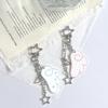 Y2K Stars Wings Keychain Glitter Shiny Pendant Kawaii Bag Hanging Decor for Y2K Style Outfit Accessory