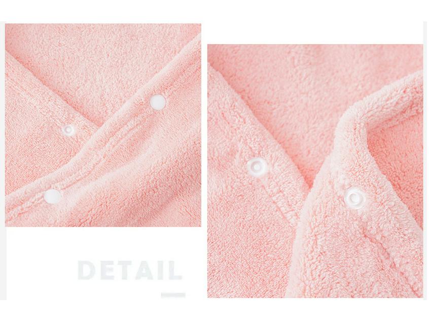 Children's Hooded Bathrobe - Coral Fleece Cartoon Design for Infants and Toddlers