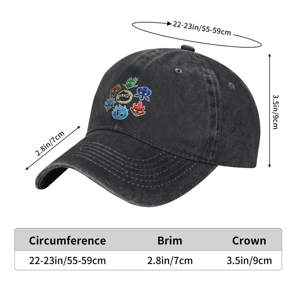 N-Ninjagos Anime Game Cartoon Baseball Cap for Men Women Distressed Denim Washed Snapback Cap Activities Unstructured Soft Hats