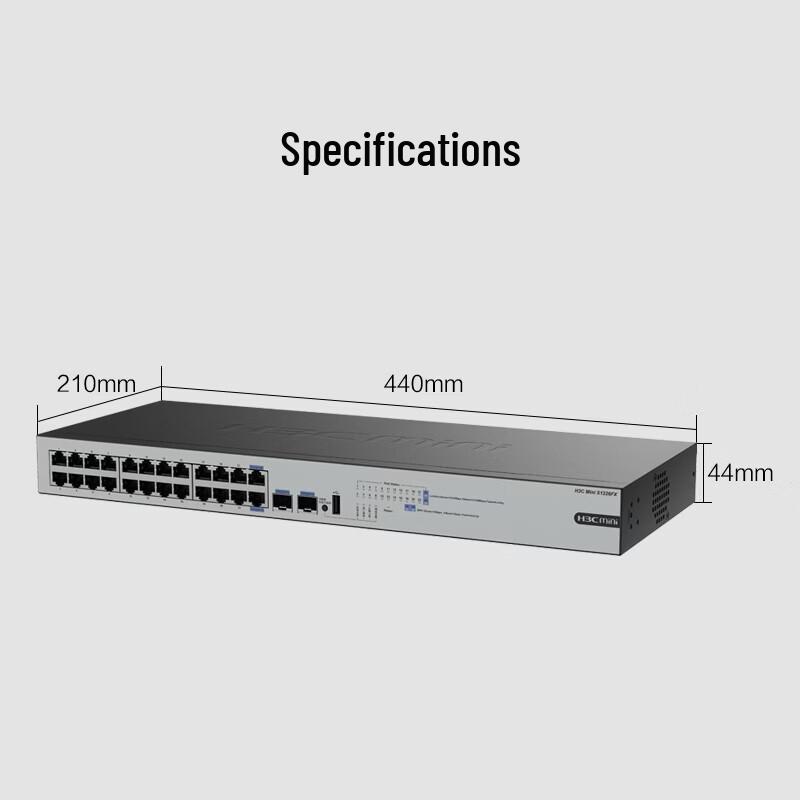 H3C Mini S1226FX 26-Port Gigabit Rackmount Switch