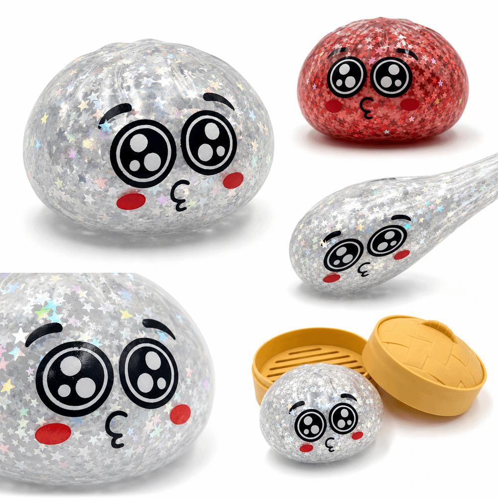 Mit Dampfgarer Knödel Blind Box Knetspielzeug Glitzer Knetspielzeug Zur Linderung von Stress Angst