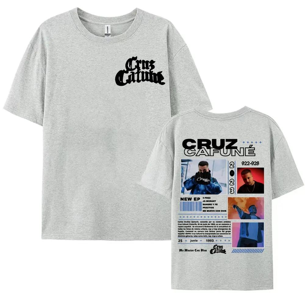 25 Summer Women T-shirt Hip Hop Street Cruzzi Print Top Oversized Y2k Short Sleeve Cruz Cafuné World Tour Streetwear Clothes Top