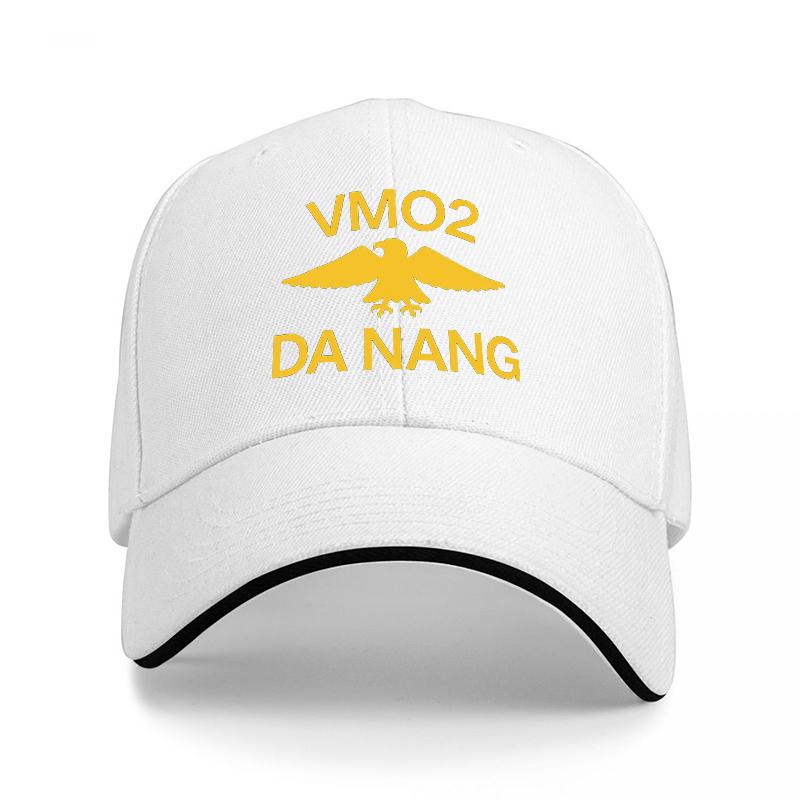 BERRETTO DA BASEBALL VMO DA NANG CON LOGO AQUILA NERO CON RICAMO DORATO VESTIBILITÀ CLASSICA REGOLABILE PER Unisex E Donne