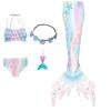 Girls Swimming Mermaid Tail Mermaid Costume Dress Cosplay Children Christmas Birthday Gift Fantasy Swimsuit Can Add Monofin Fin