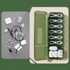 1PC Mit 7 Fächern Organizer Ladekabel Aufbewahrungsbox Datenkabel Aufbewahrungskoffer Wiederverwendbare Kabel Aufbewahrungsbox Für Home Reise Neu