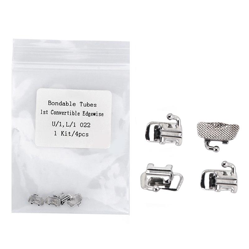 10 Kit Dental Kieferorthopädische Convertible Buccal Tubes 1. Molar Roth MBT Edgewise 022