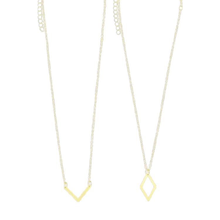

Stylish V Rhombus Necklace Set Clavicle Chain Handmade Choker for Fashion Enthusiasts Elegant Alloy Neck Accessory 1