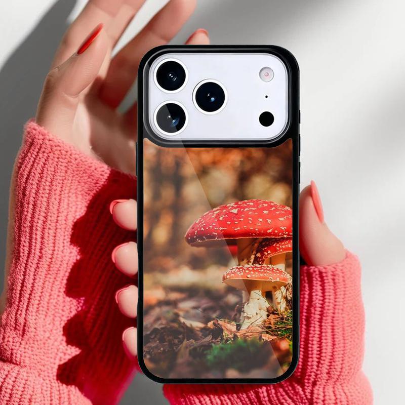 Mushroom Forest Phone Case for iPhone 17 Air 16e 15 14 13 Pro Max Back Cover for 12 11 Pro Coque