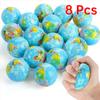 Color Printed Earth Simulation Slow Bouncing Ball Decompression Slow Rebound Kneading Toy Super Soft Creativity