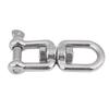 Heavy Duty 304 Stainless Steel Swivel Ring Snap Rolling Shackle Device